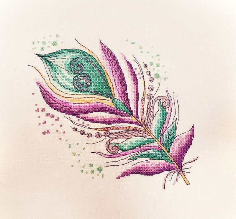 фото Набор для вышивания марья искусница "лилово-бирюзовое", арт.16.001.01