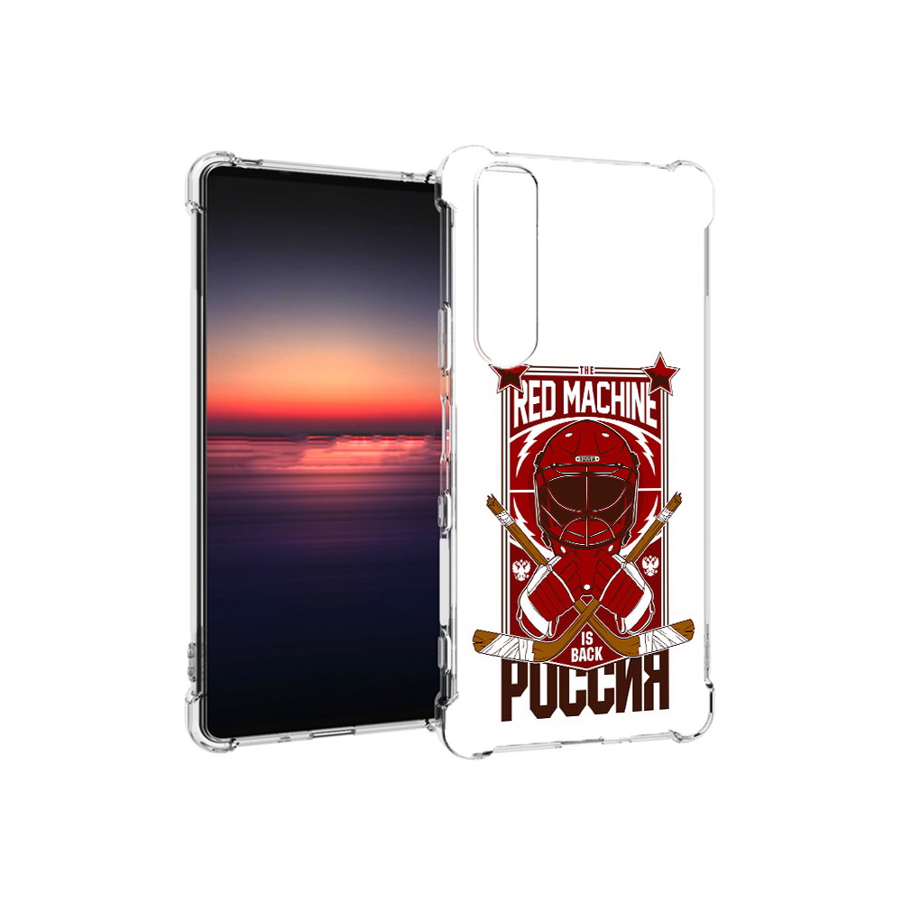 

Чехол MyPads Tocco для Sony Xperia 1 III хоккей россия (PT162368.229.666), Прозрачный, Tocco