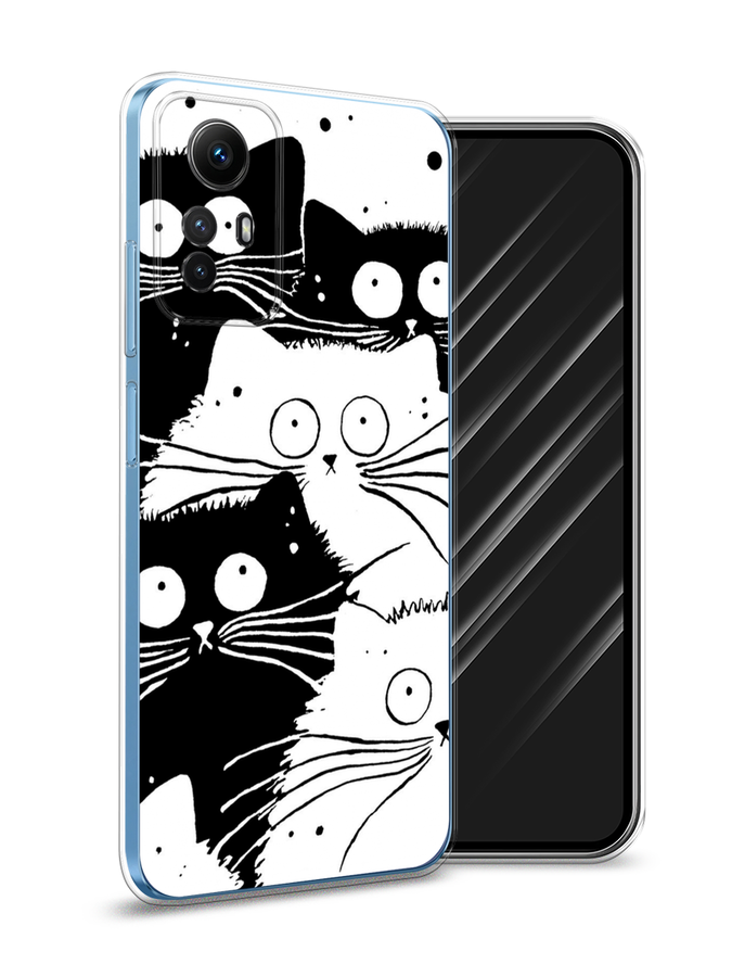 

Чехол Awog на Xiaomi Redmi Note 12S "Коты черно-белые", Черный;белый, 318950-2