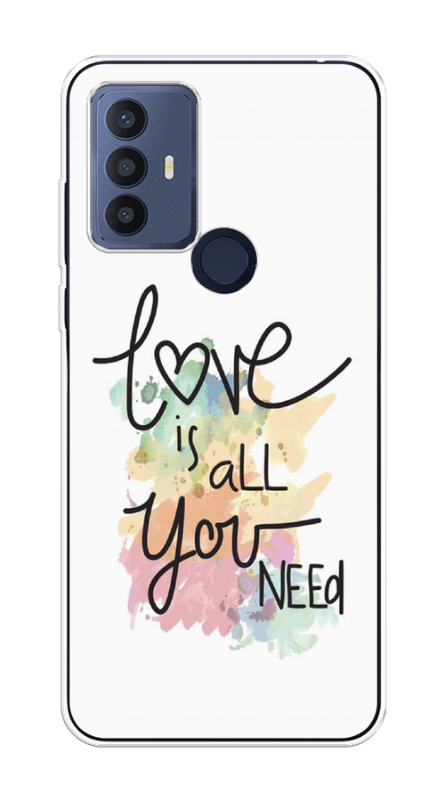 

Чехол на TCL 30E/30 SE/305/306 "Love is all you need", Белый;черный;зеленый, 290450-1