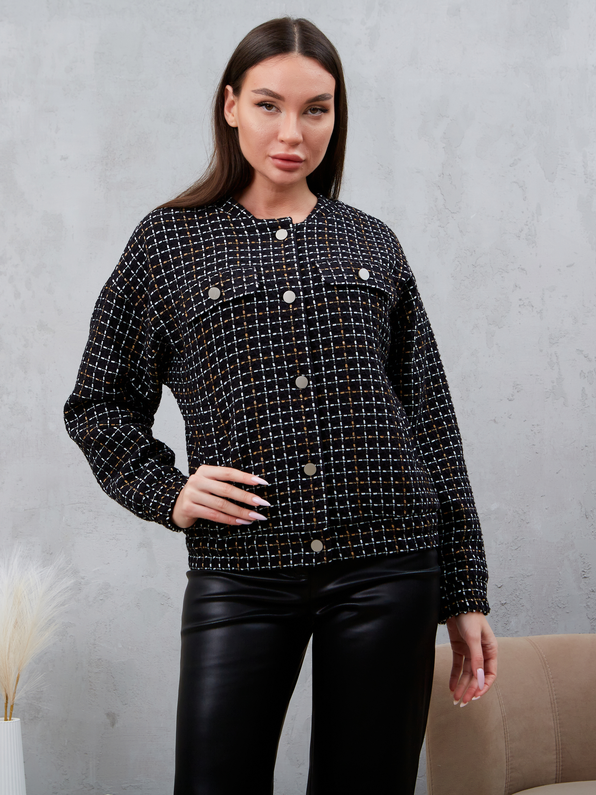 

Жакет женский Talia 23-5043 черный 52 RU, 23-5043