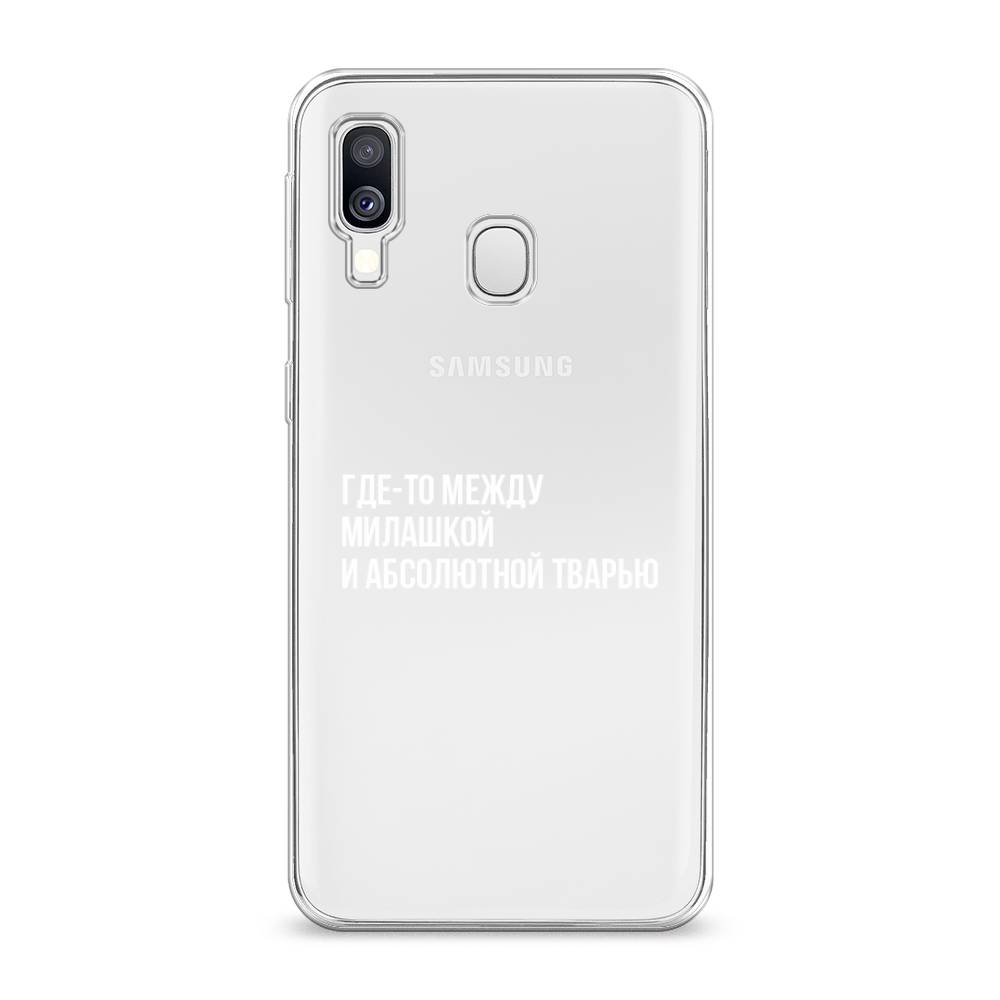 фото Силиконовый чехол "почти милашка" на samsung galaxy a40 awog