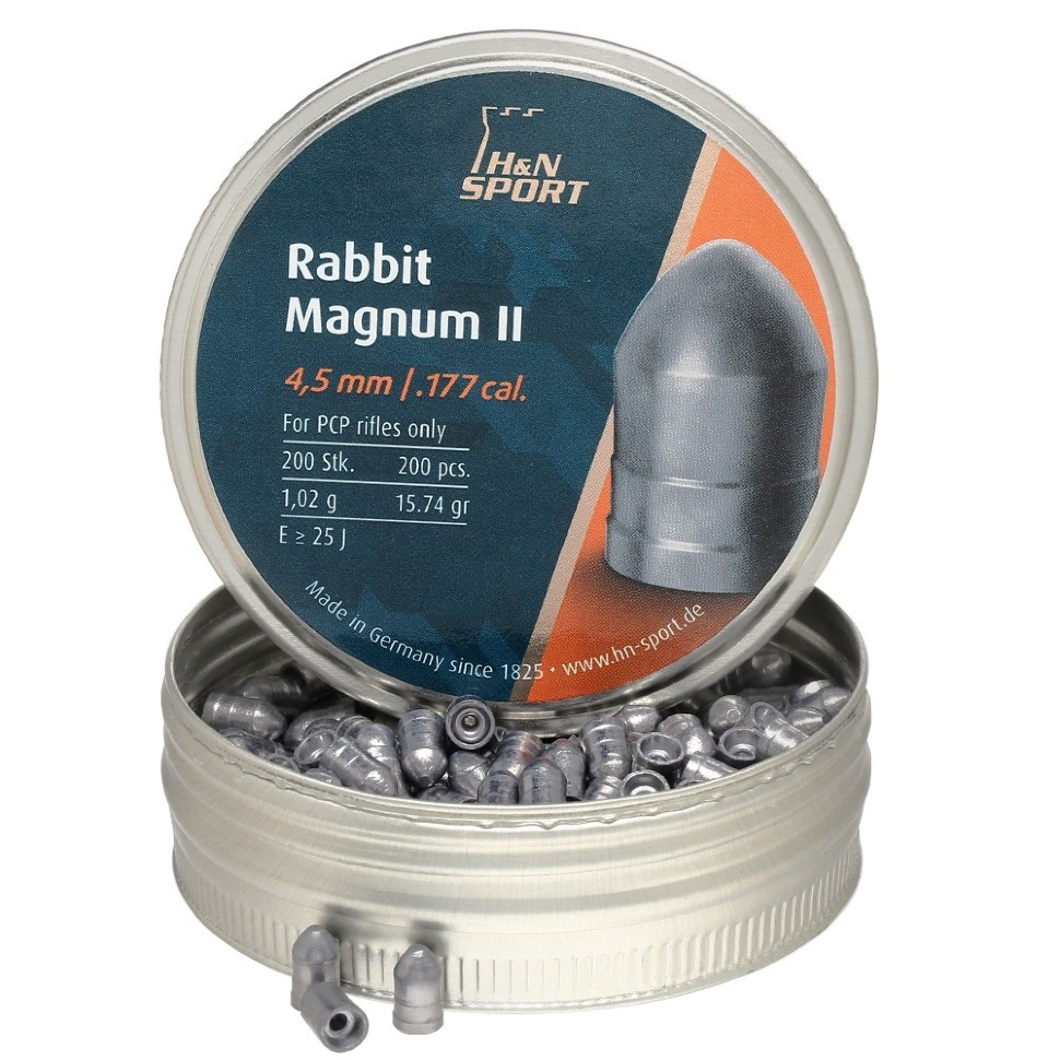 

Пули для пневматики Haendler & Natermann Rabbit Magnum II 4,5 мм, 200 шт., Rabbit Magnum II