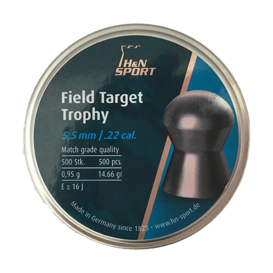 

Пули для пневматики Haendler & Natermann Field Target Trophy 5,5 мм, 500 шт., Field Target Trophy