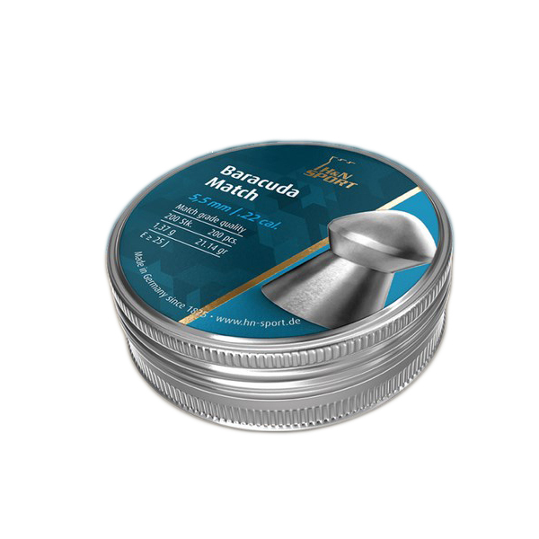 

Пули для пневматики Haendler & Natermann Baracuda Match 5,5 мм (cal.22), 200 шт, Baracuda Match