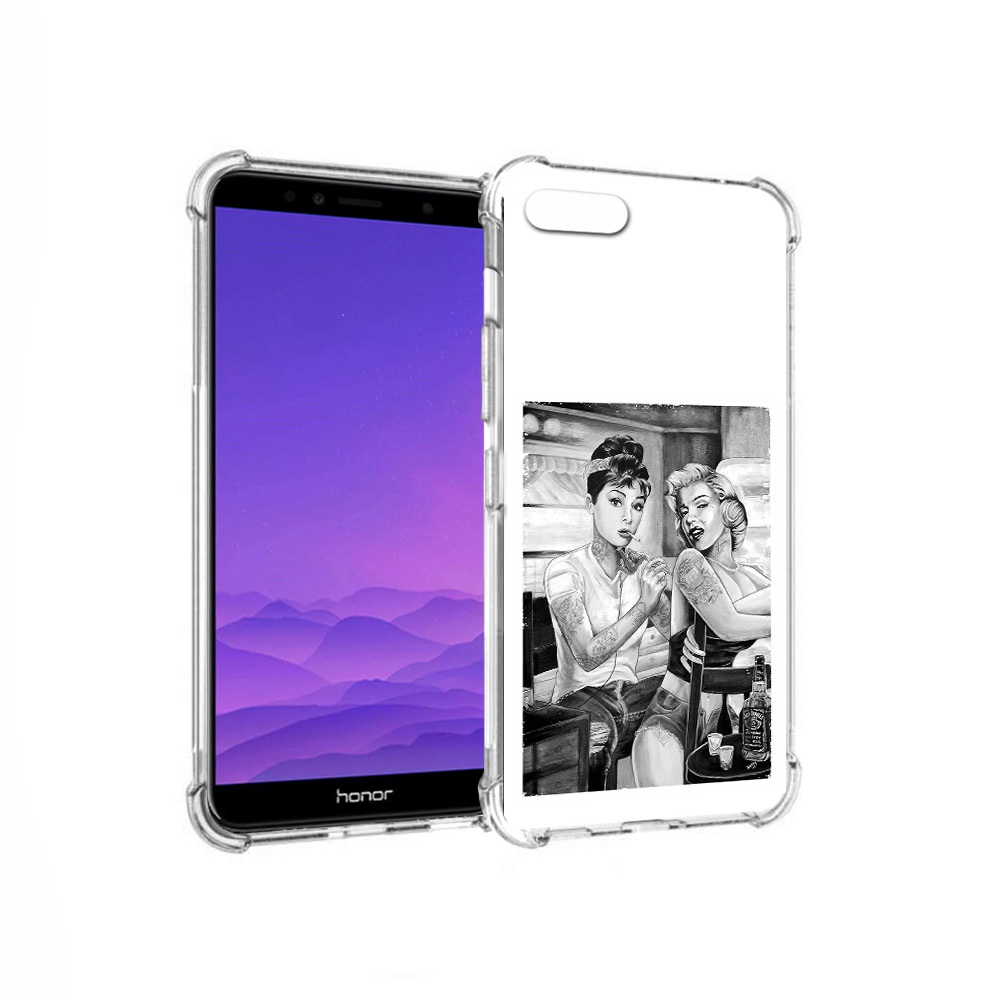 

Чехол MyPads Tocco для Honor 7A тату мастер (PT111206.25.637), Прозрачный, Tocco