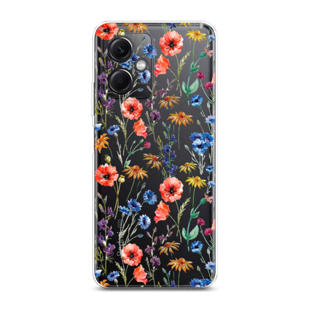

Чехол Awog на Xiaomi Redmi Note 12 5G "Маки и васильки фон", 316950-8