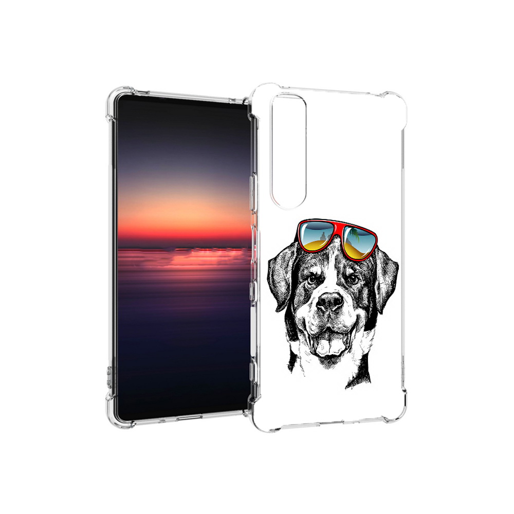 

Чехол MyPads Tocco для Sony Xperia 1 III счастливая собака (PT162368.229.631), Прозрачный, Tocco