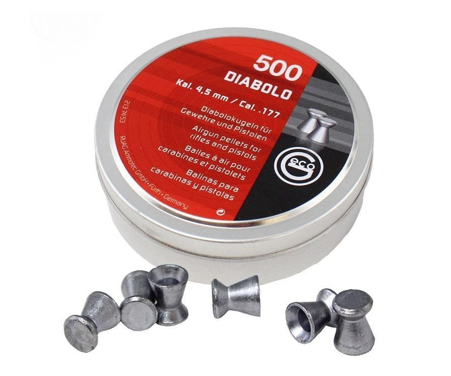 

Пули для пневматики Geco Diabolo 4,5 мм, 500 шт., Diabolo