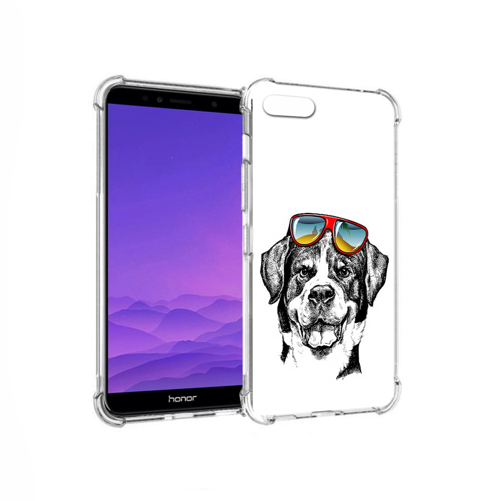 

Чехол MyPads Tocco для Honor 7A счастливая собака (PT111206.25.631), Прозрачный, Tocco