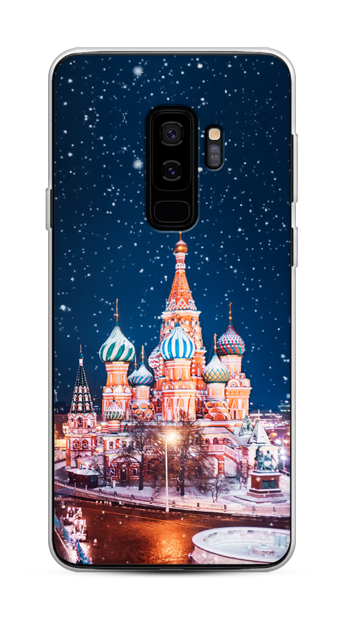 

Чехол на Samsung Galaxy S9 Plus "Москва 1", Коричневый;синий;белый, 25850-1