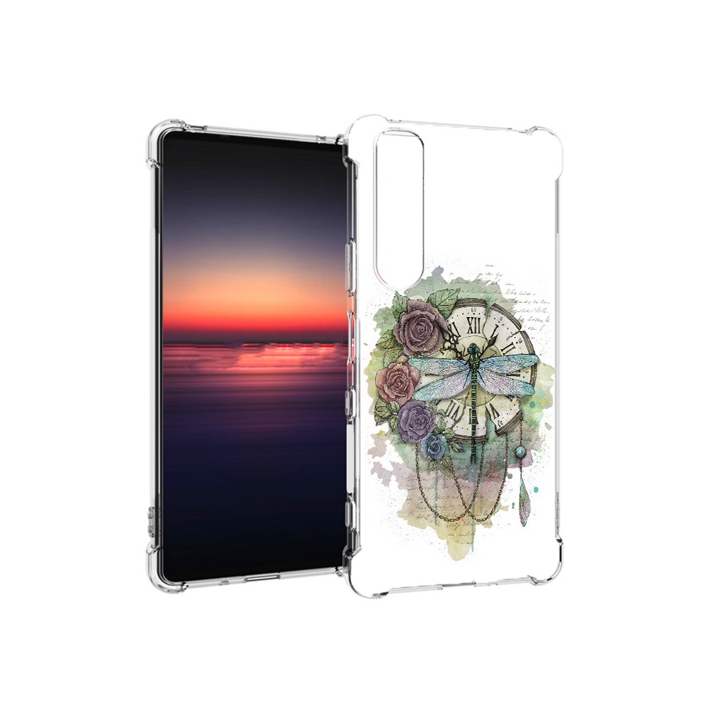 

Чехол MyPads Tocco для Sony Xperia 1 III старинные часы в цветах (PT162368.229.621), Прозрачный, Tocco