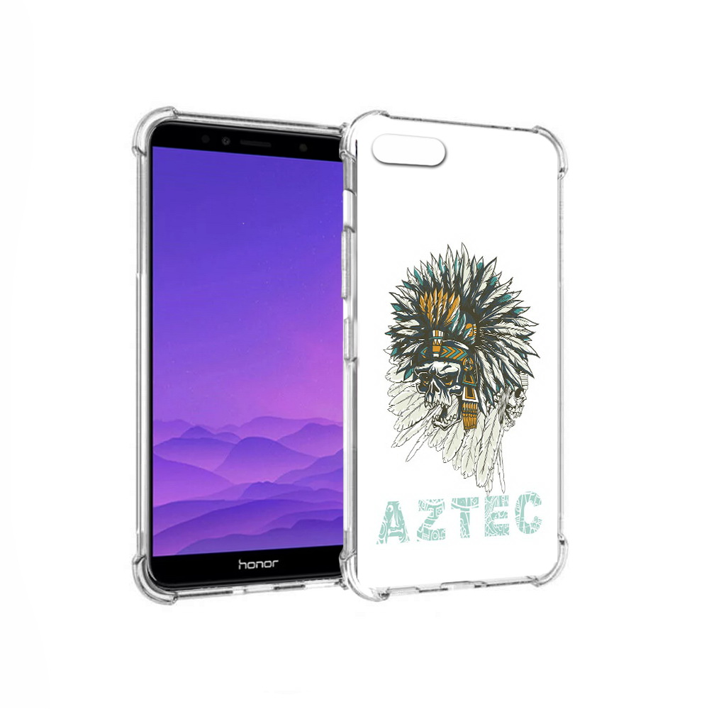 

Чехол MyPads Tocco для Honor 7A скелет индеец (PT111206.25.602), Прозрачный, Tocco