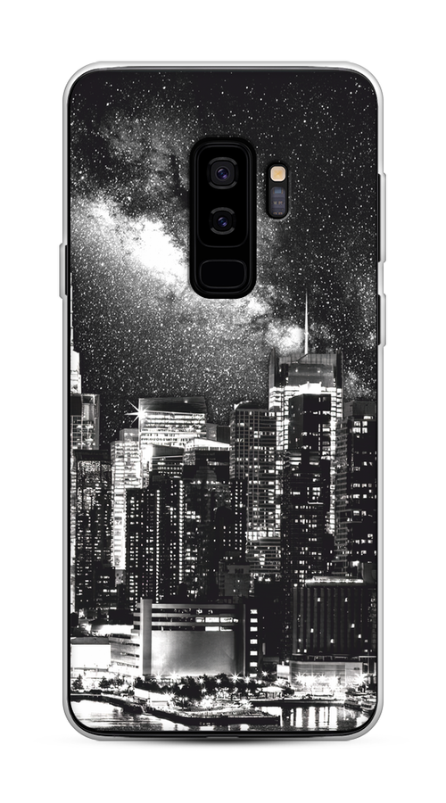

Чехол на Samsung Galaxy S9 Plus "Ночной Нью-Йорк", Черный;серый;белый, 25850-1