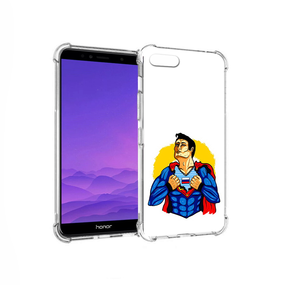 

Чехол MyPads Tocco для Honor 7A русский супермен (PT111206.25.591), Прозрачный, Tocco