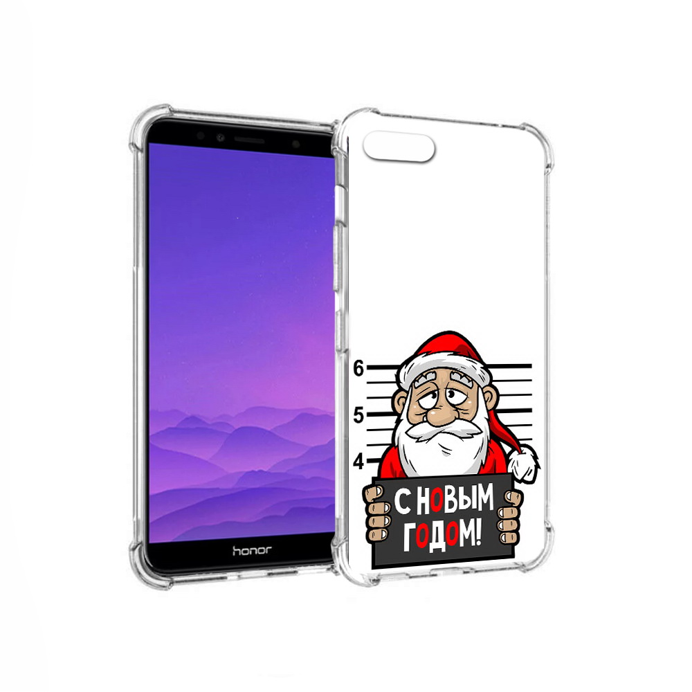 

Чехол MyPads Tocco для Honor 7A ДМ с новым годом заключенный (PT111206.25.59), Прозрачный, Tocco