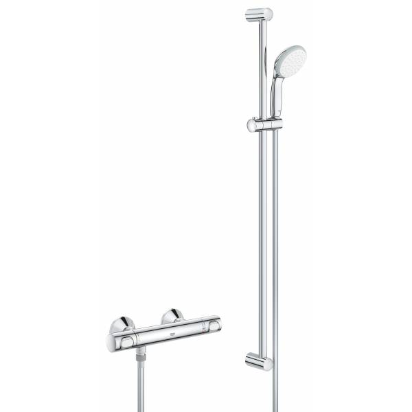 фото Термостат для душа grohe quickfix precision flow с душевым гарнитуром, хром (34842000)