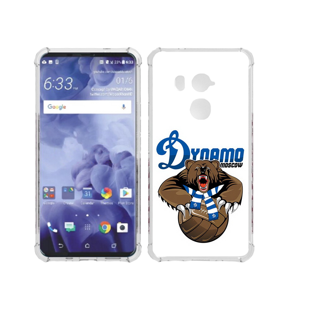 

Чехол MyPads Tocco для HTC U11 Plus ФК Динамо медведь, Прозрачный, Tocco