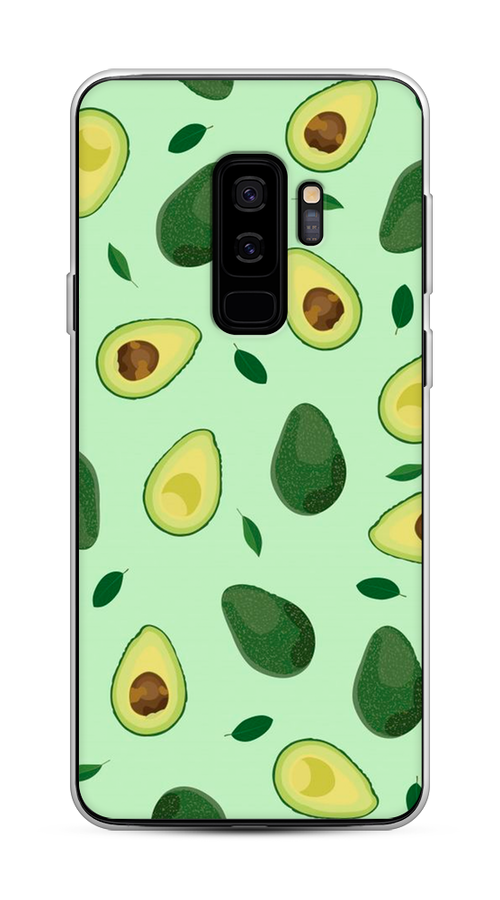 

Чехол на Samsung Galaxy S9 Plus "Blue avocado", Коричневый;зеленый, 25850-1