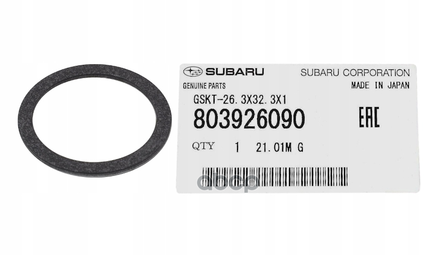 

Прокладка Cливной Пробки Subaru 80392-6090 SUBARU 80392-6090