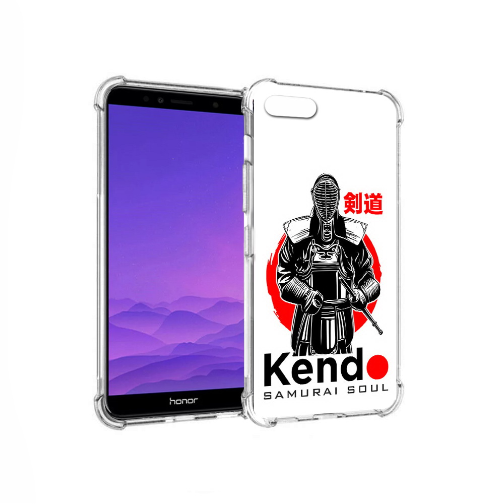 

Чехол MyPads Tocco для Honor 7A рисованый самурай (PT111206.25.581), Прозрачный, Tocco
