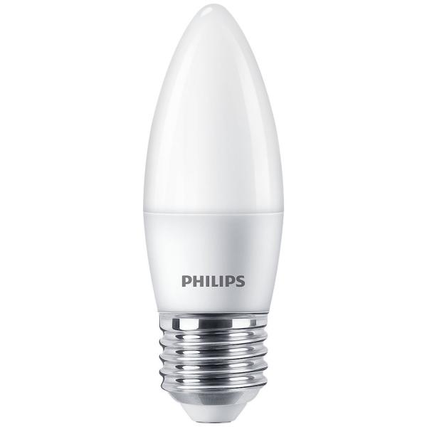 Лампочки Светодиодная лампа Philips E27 4000K дневной 6.5 Вт 75 Вт