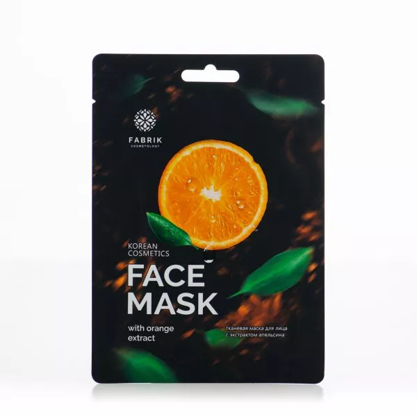 Маска для лица Fabrik cosmetology тканевая с экстрактом апельсина 50 г