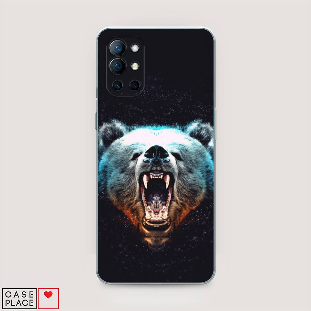 

Чехол Awog на OnePlus 9R / ВанПлас 9R "Медведь", Коричневый;голубой;черный, 151650-2