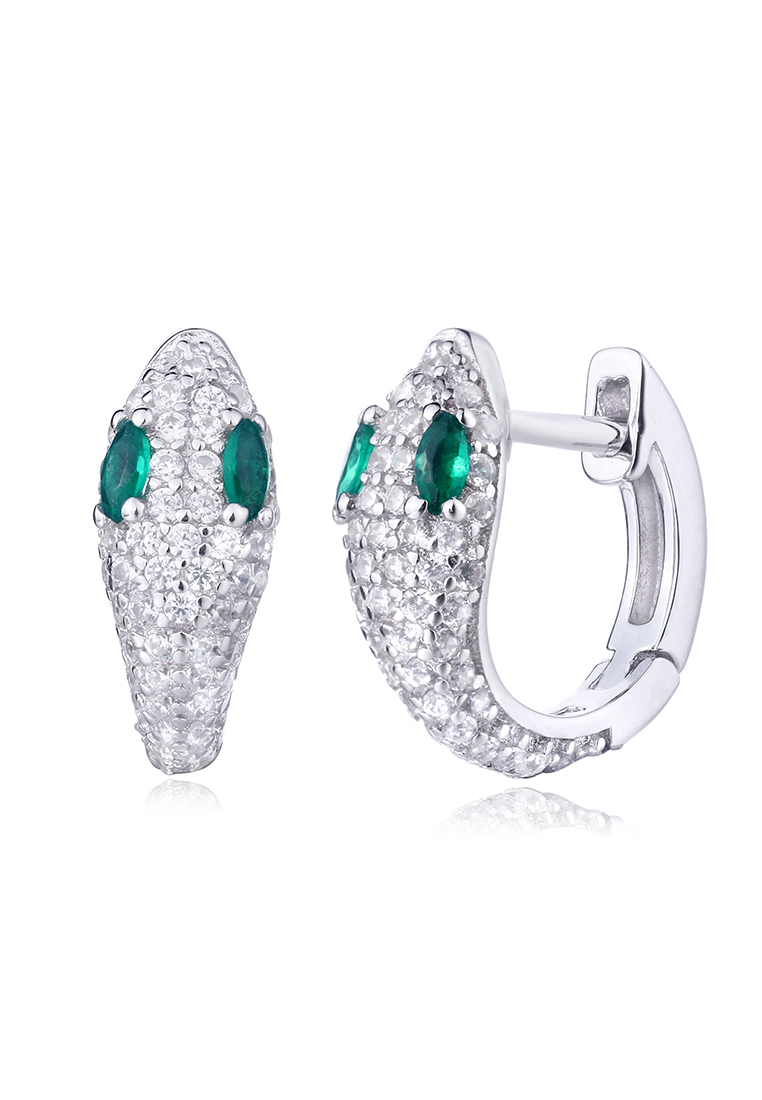 

Серьги конго из серебра с фианитом Ogisana E4786, E4786