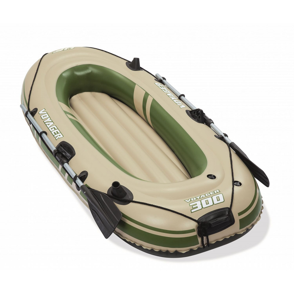 

Лодка надувная Bestway 65051 Voyager 300, 243х102 см, до 170 кг, с вёслами, серо-зеленый, Зеленый;серый, Voyager 300 серо-зеленый