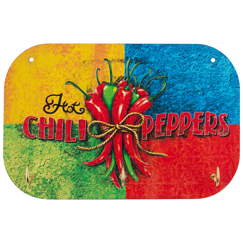 фото Держатель полотенец ноt chili peppers волшебная страна 3 крючка (006744)