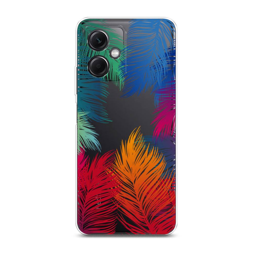 

Чехол Awog на Xiaomi Redmi Note 12 5G "Рамка из перьев", Красный, 316950-4