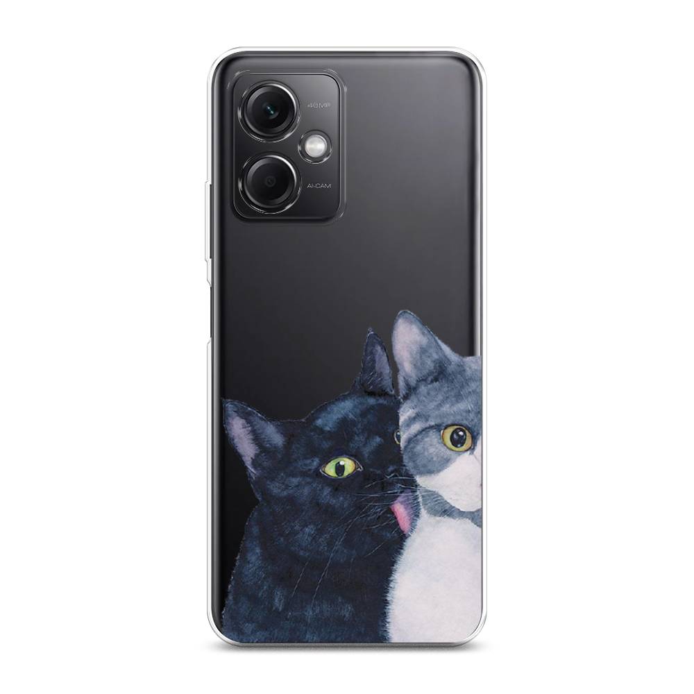 

Чехол Awog на Xiaomi Redmi Note 12 5G "Кошачья любовь", Синий, 316950-1