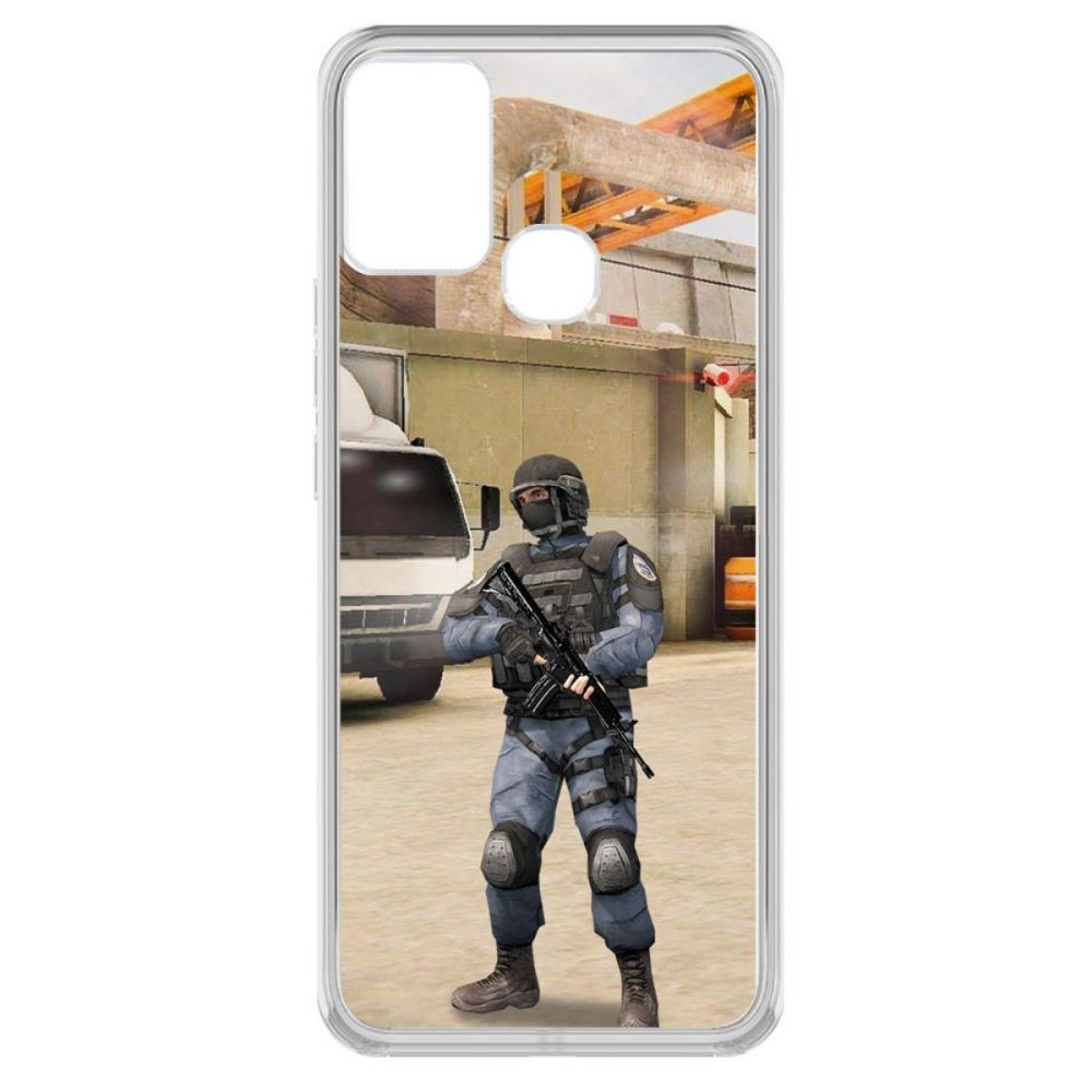 

Чехол-накладка Krutoff Standoff 2 - GIGN для Infinix Hot 10 Play, Прозрачный