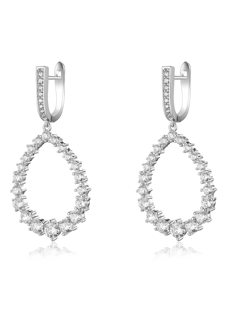 

Серьги подвески из серебра с фианитом Ogisana A42300, A42300