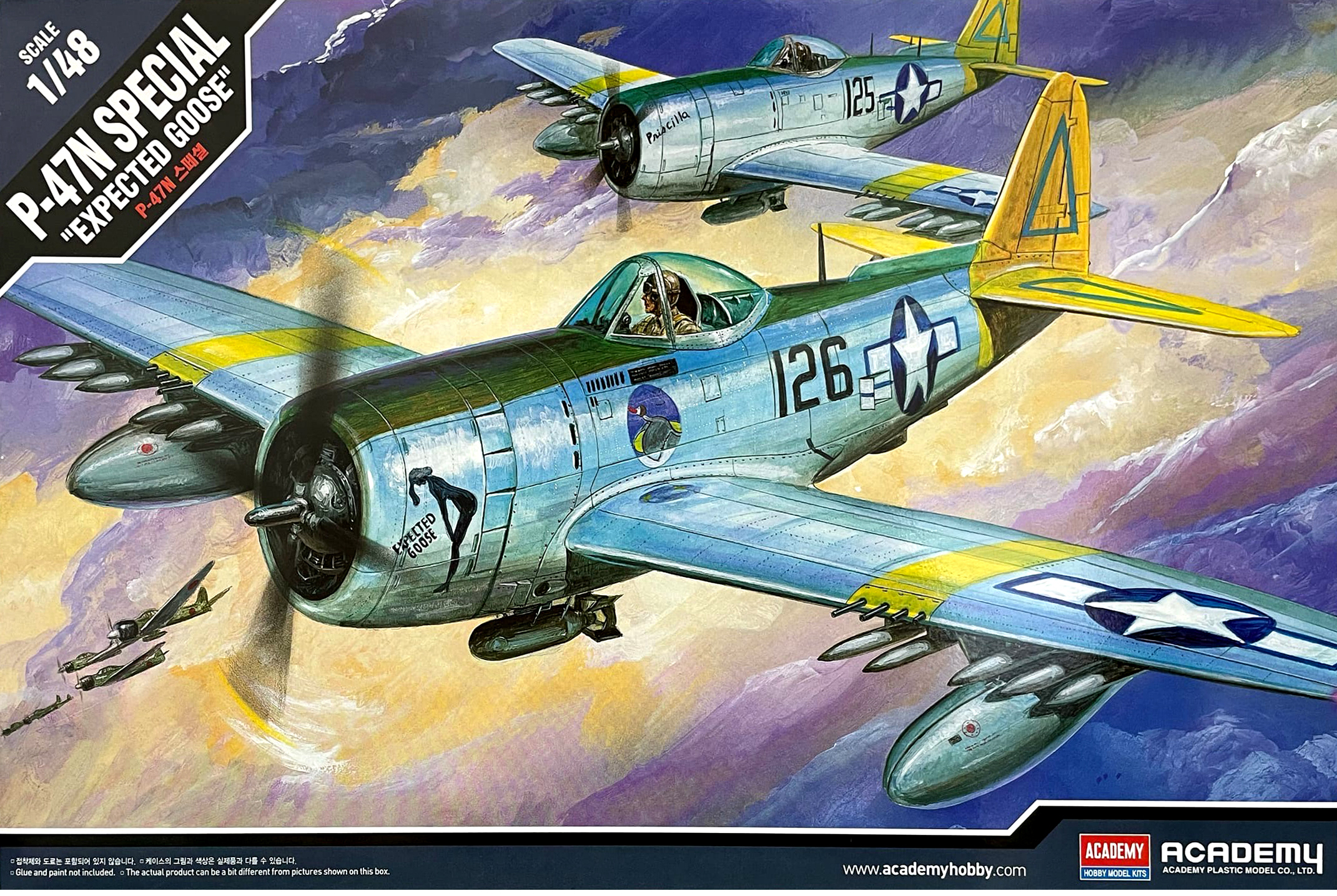 фото Сборная модель academy 1/48 истребитель p-47n special 12281