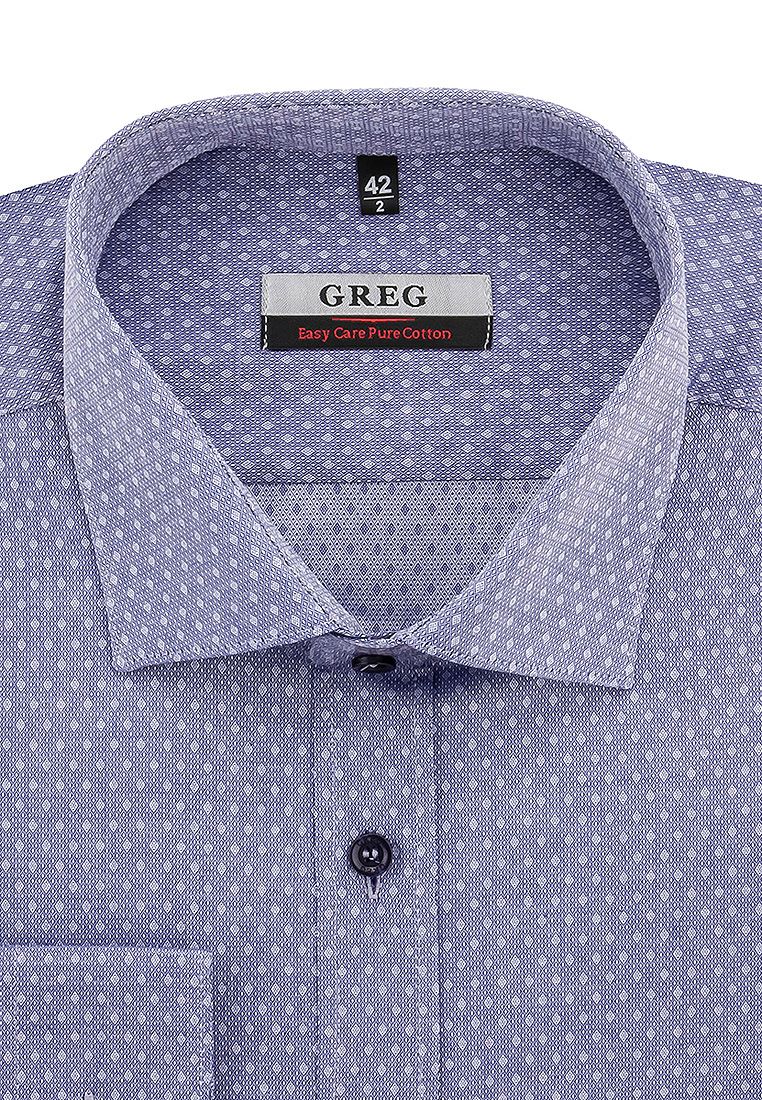 

Рубашка мужская Greg 01-00003962 синяя 39, Синий, 01-00003962