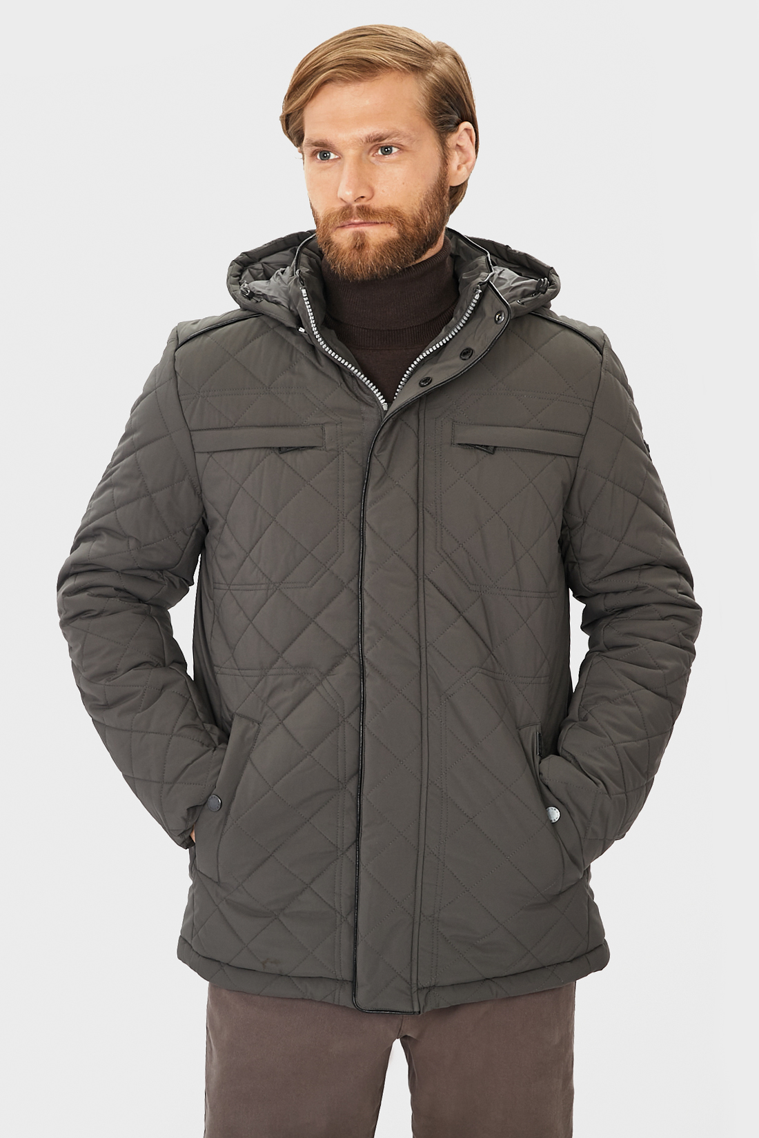 

Куртка мужская Baon B531835 серая 3XL, B531835