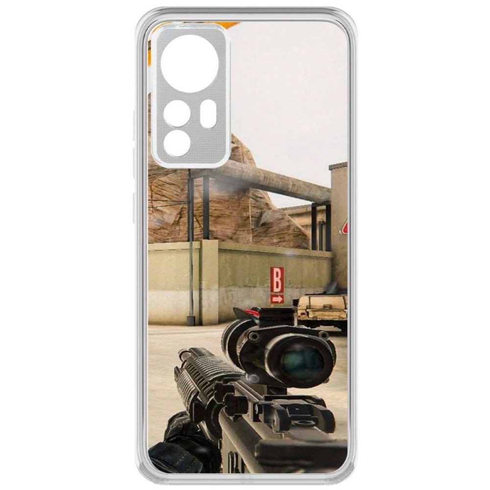 

Чехол-накладка Krutoff Standoff 2 - Оптика для Xiaomi 12, Прозрачный