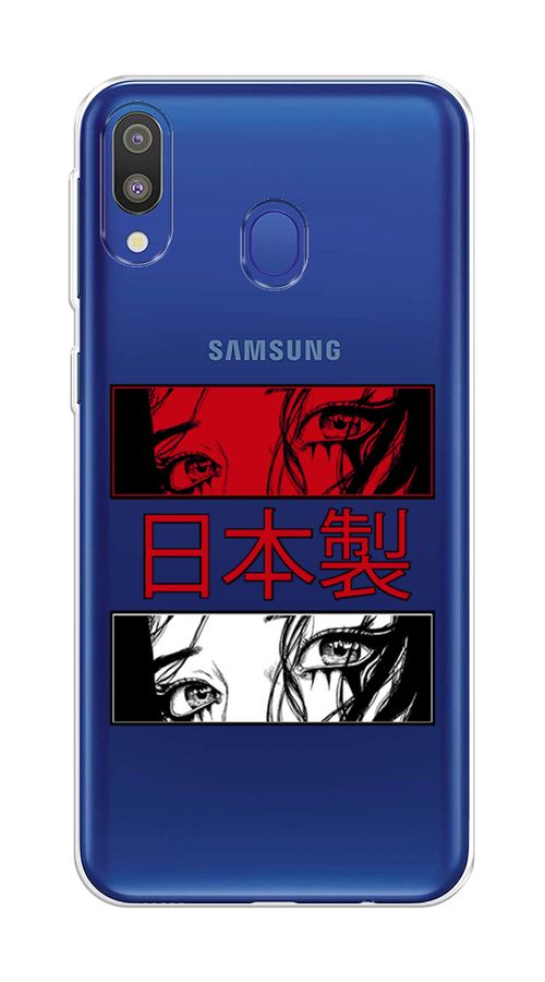 

Чехол на Samsung Galaxy M20 "Аниме глаза манга", Красный;белый;черный, 27450-4