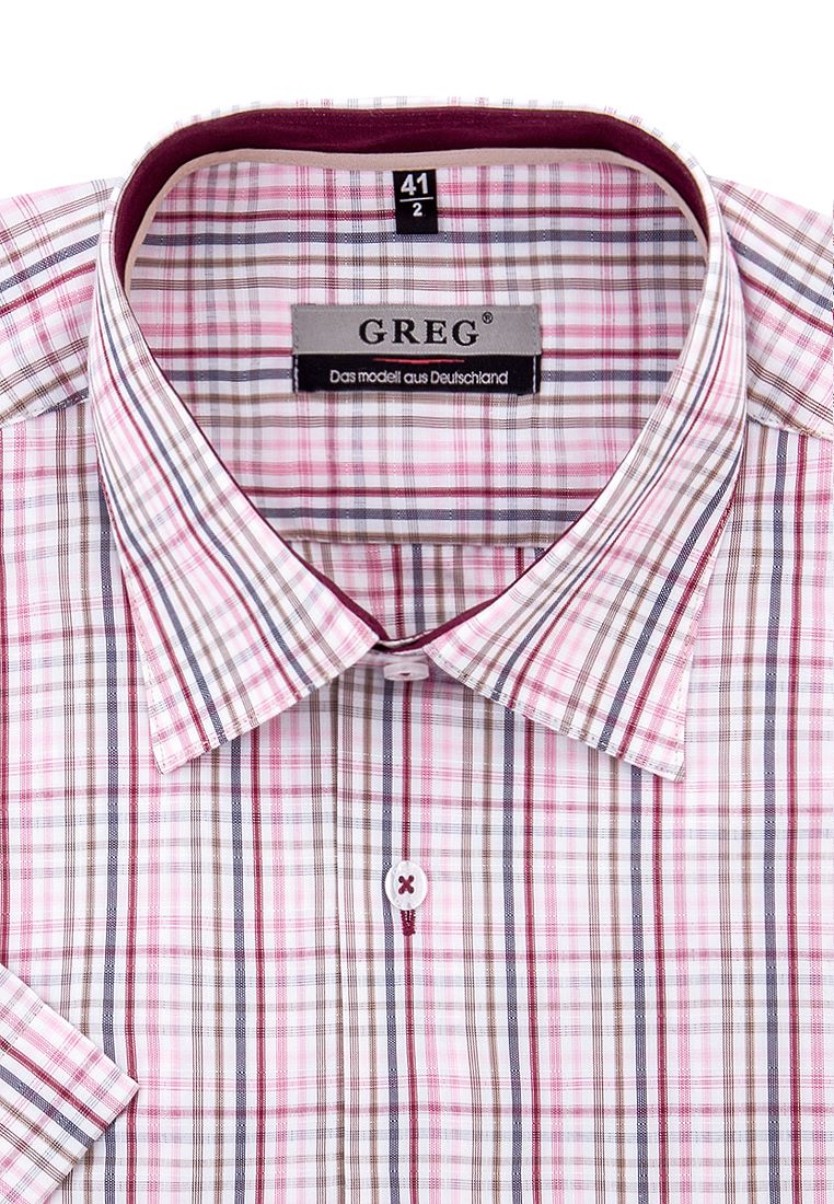 

Рубашка мужская Greg 01-00001932 розовая 39, Розовый, 01-00001932