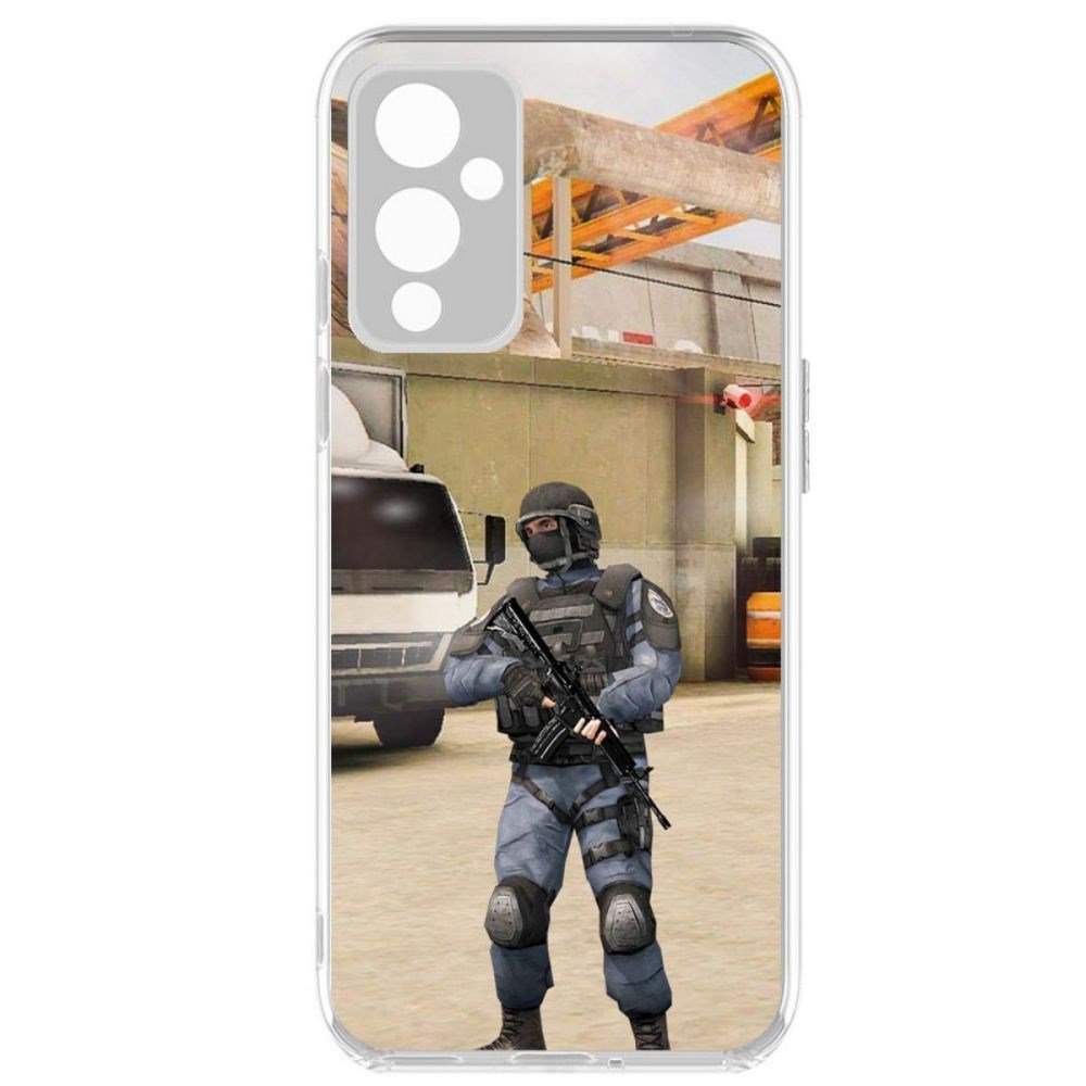 

Чехол-накладка Krutoff Standoff 2 - GIGN для OnePlus 9, Прозрачный
