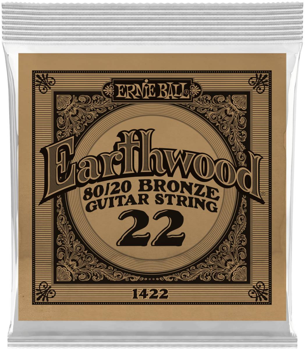 ERNIE BALL 1422 Earthwood 80/20 .022 - Струна одиночная для акустической гитары