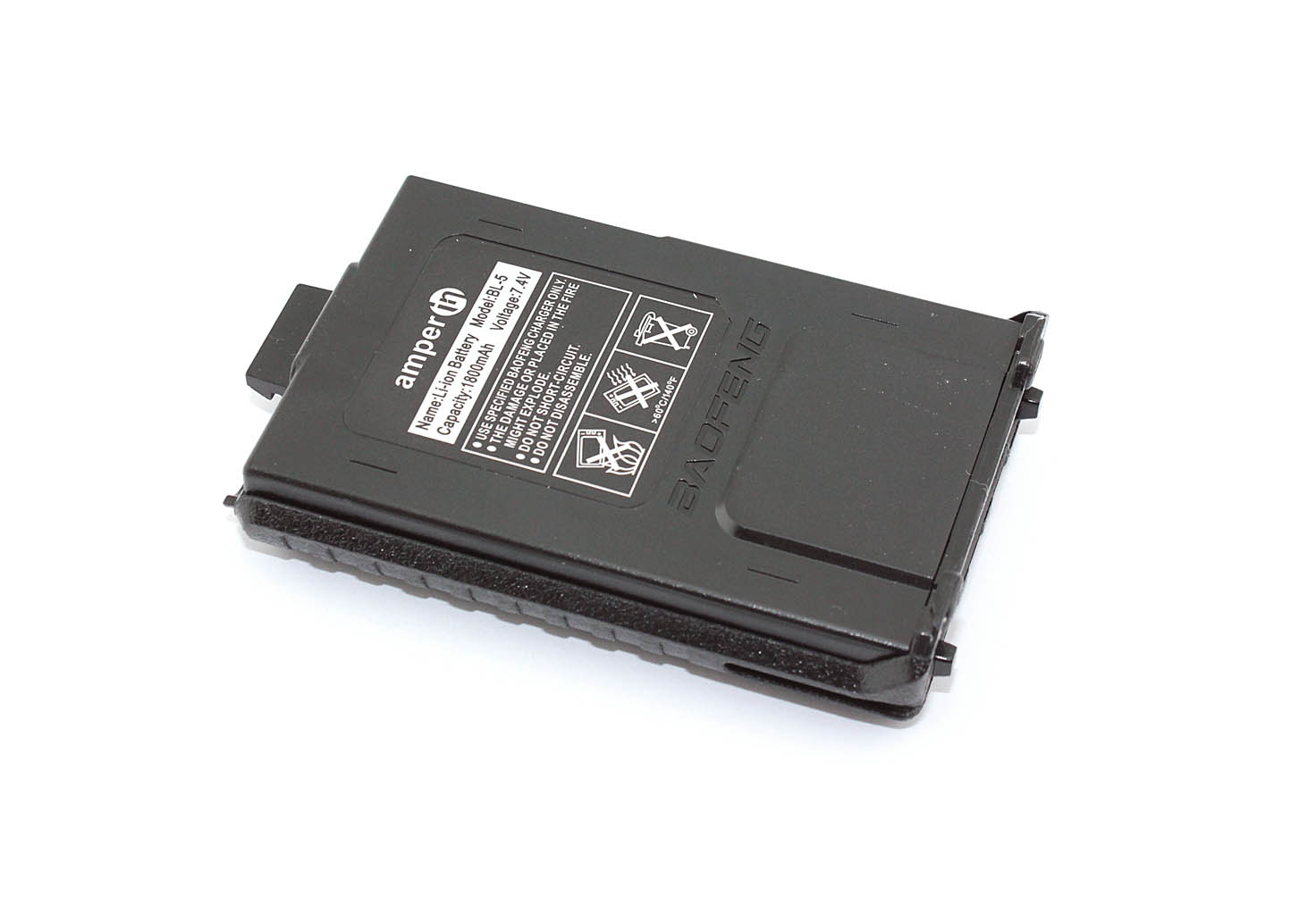 

Аккумулятор Amperin для Baofeng UV-5R (BL-5L) 1800mAh 7.4V li-ion, для Baofeng UV-5R (BL-5L) 1800mAh 7.4V li-ion