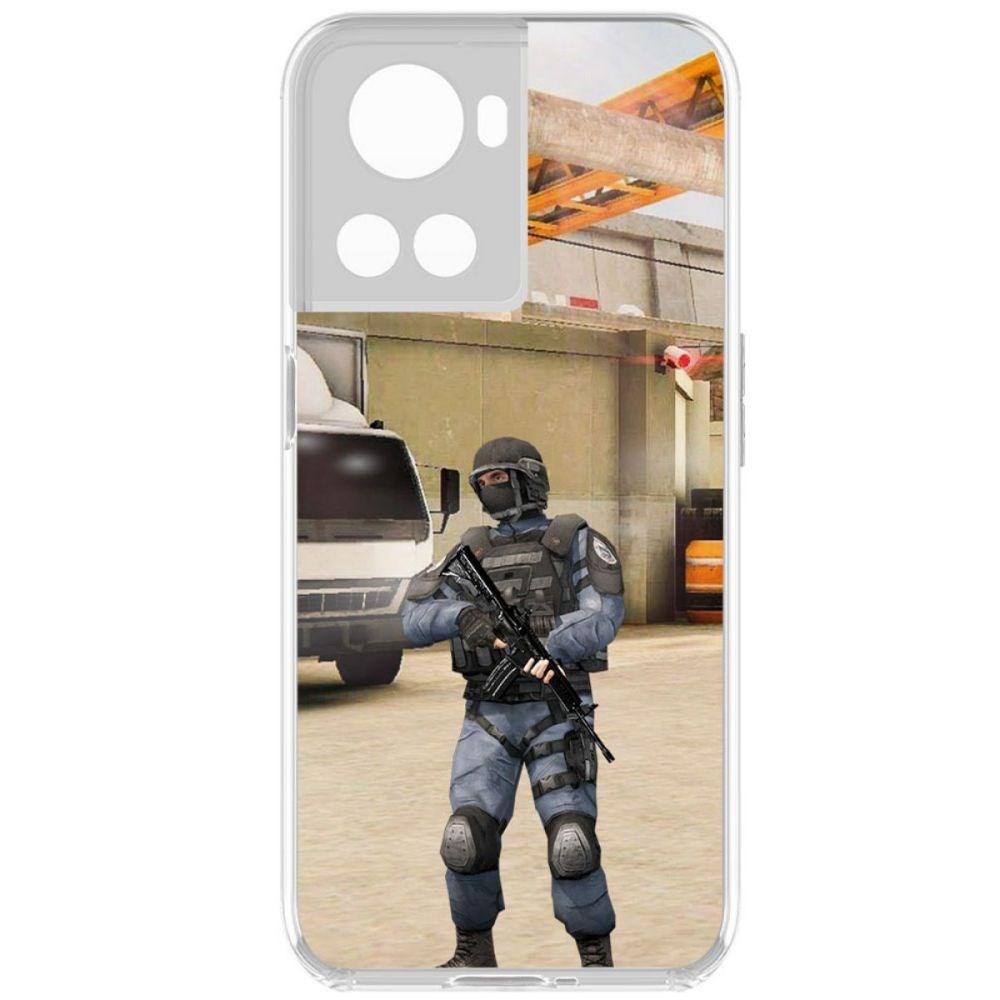 

Чехол-накладка Krutoff Standoff 2 - GIGN для OnePlus 10R, Прозрачный