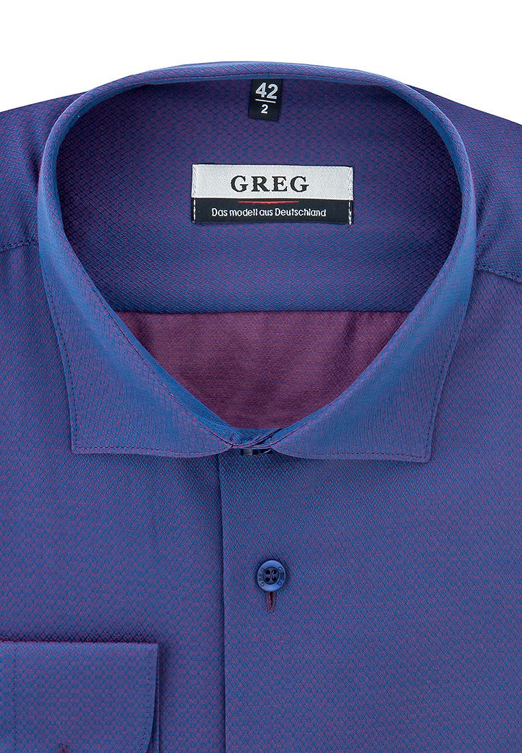 

Рубашка мужская Greg 01-00008732 фиолетовая 39, Фиолетовый, 01-00008732