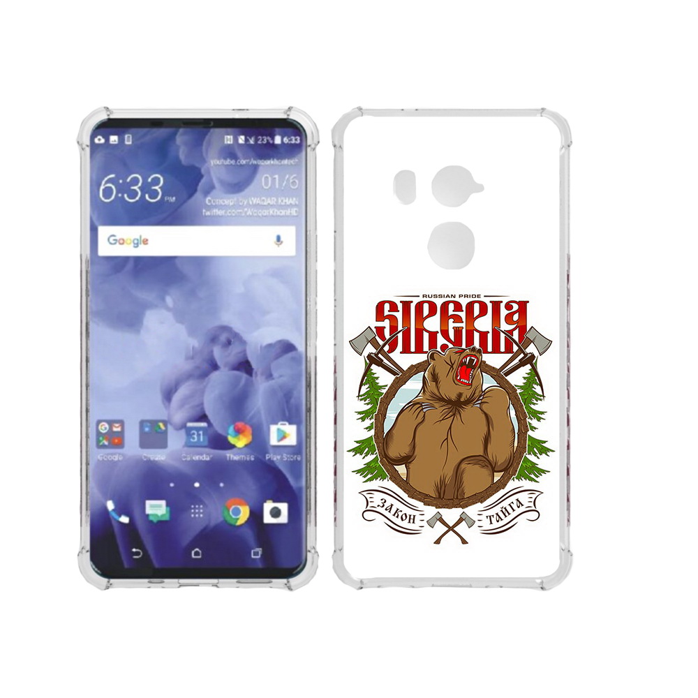 

Чехол MyPads Tocco для HTC U11 Plus Тайга, Прозрачный, Tocco