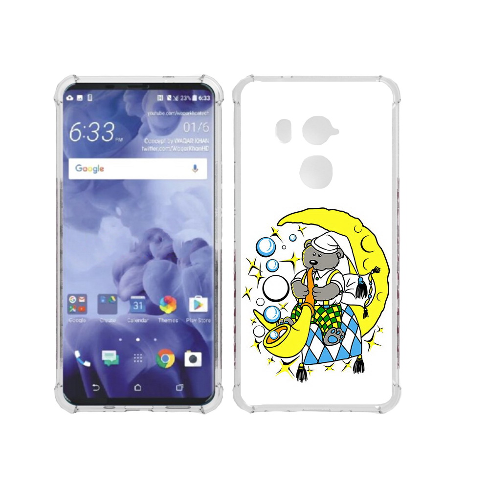 

Чехол MyPads Tocco для HTC U11 Plus Сырная луна, Прозрачный, Tocco