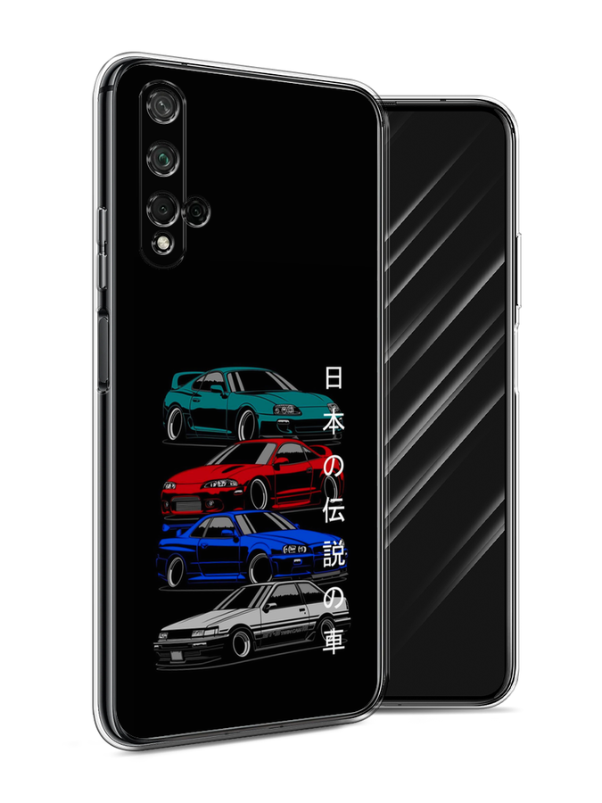

Чехол Awog на Honor 20 "JDM Legend cars", Зеленый;красный;синий, 69550-5