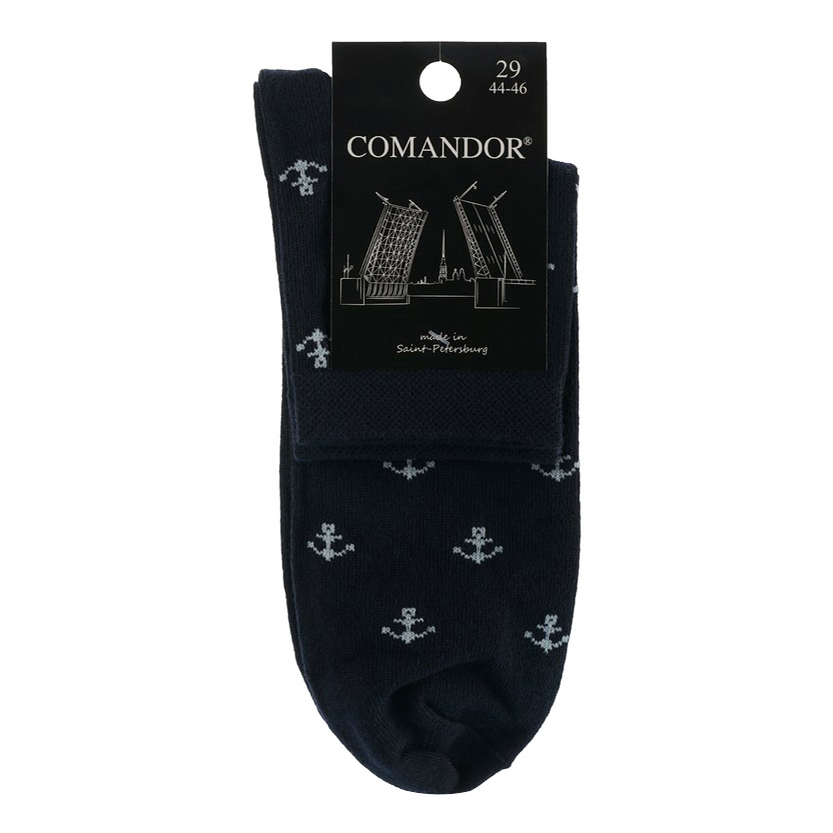 

Носки мужские Comandor синие 29, Синий
